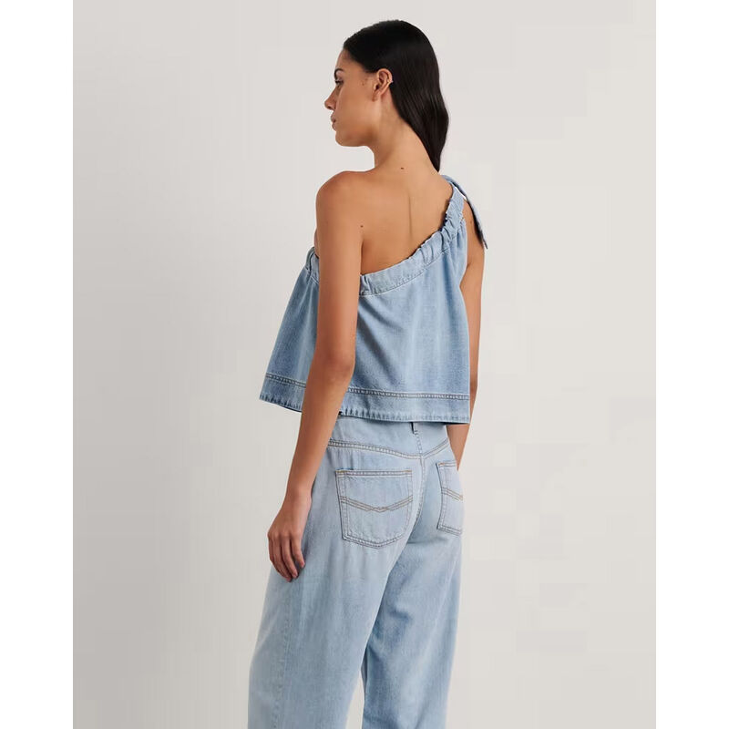 JAG Loe Denim One Shoulder Top image number 1